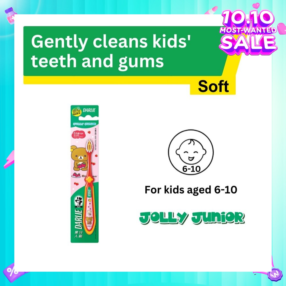 Jolly Junior Rilakkuma Kids Toothbrush Soft (For 6 to 10yrs old) 1s