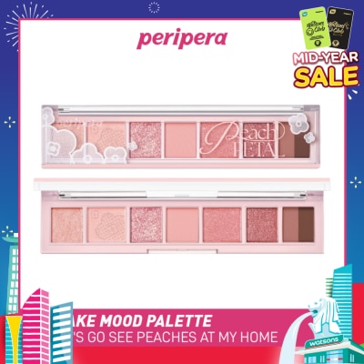 PERIPERA All Take Mood Palette 07 Let's Go See Peaches At My Home 1s
