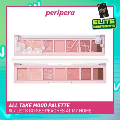 PERIPERA All Take Mood Palette 07 Let's Go See Peaches At My Home 1s