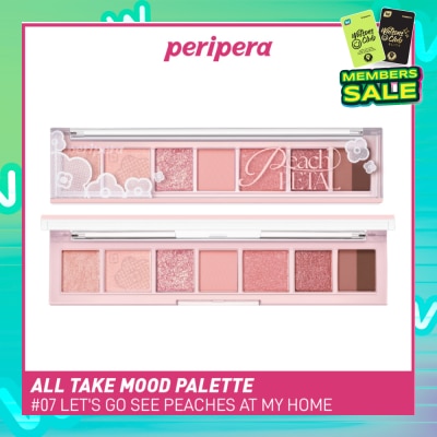 PERIPERA All Take Mood Palette 07 Let's Go See Peaches At My Home 1s
