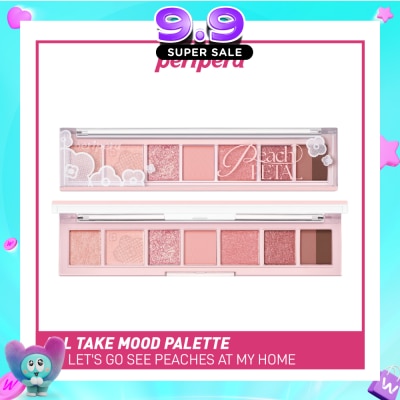 PERIPERA - All Take Mood Palette 07 Let's Go See Peaches At My Home 1s image