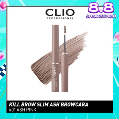 CLIO Kill Brow Slim Ash Browcara 01 Ash Pink 1s