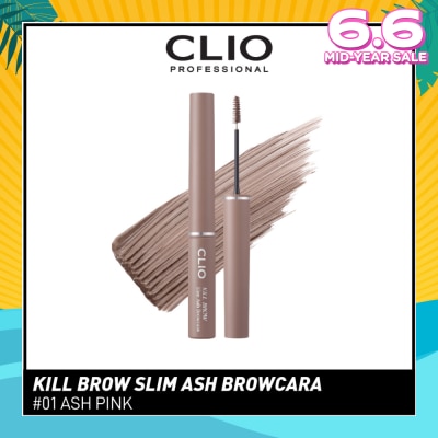 CLIO Kill Brow Slim Ash Browcara 01 Ash Pink 1s