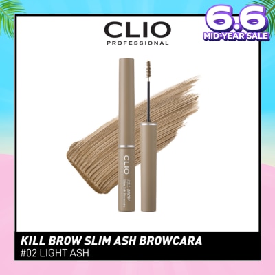 CLIO Kill Brow Slim Ash Browcara 02 Light Pink 1s