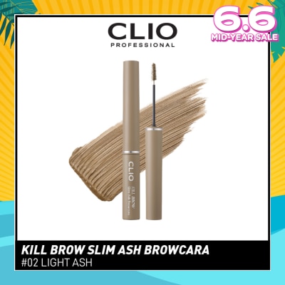 CLIO Kill Brow Slim Ash Browcara 02 Light Pink 1s