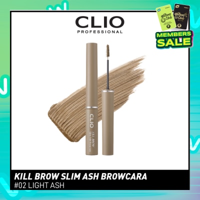 CLIO Kill Brow Slim Ash Browcara 02 Light Pink 1s