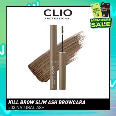 CLIO Kill Brow Slim Ash Browcara 03 Natural Ash 1s