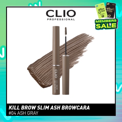 CLIO Kill Brow Slim Ash Browcara 04 Ash Gray 1s