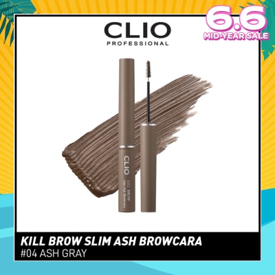 CLIO Kill Brow Slim Ash Browcara 04 Ash Gray 1s