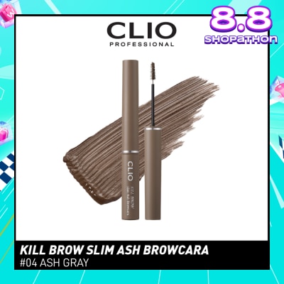 CLIO Kill Brow Slim Ash Browcara 04 Ash Gray 1s