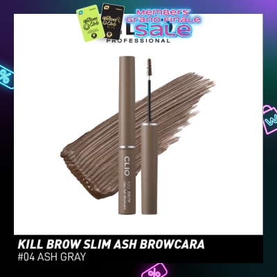 CLIO Kill Brow Slim Ash Browcara 04 Ash Gray 1s