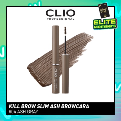 CLIO Kill Brow Slim Ash Browcara 04 Ash Gray 1s