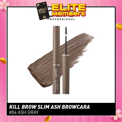 CLIO Kill Brow Slim Ash Browcara 04 Ash Gray 1s