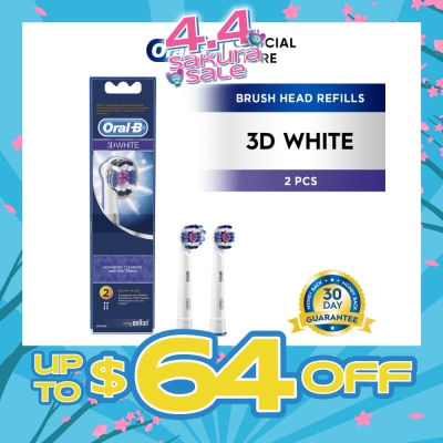 ORAL-B - 3D White Whitening Electric Toothbrush Replacement Head 2s