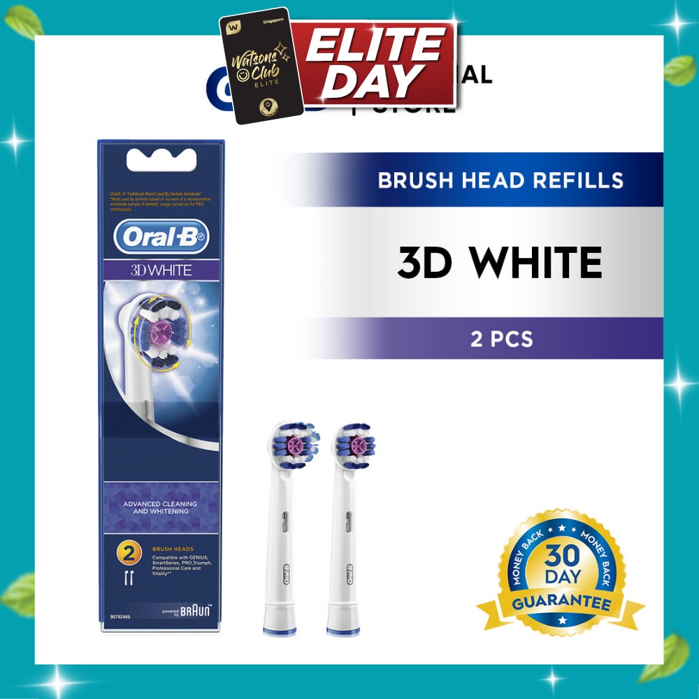 3D White Whitening Electric Toothbrush Replacement Head 2s image