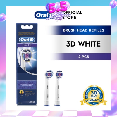 ORAL-B - 3D White Whitening Electric Toothbrush Replacement Head 2s