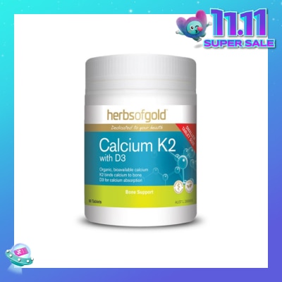 HERBS OF GOLD Calcium K2 With D3 90s