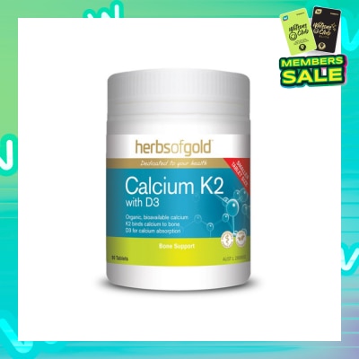 HERBS OF GOLD Calcium K2 With D3 90s