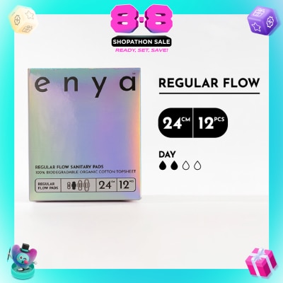 ENYA - Regular Flow Sanitary Pads 24cm x 12s