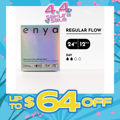 ENYA - Regular Flow Sanitary Pads 24cm x 12s