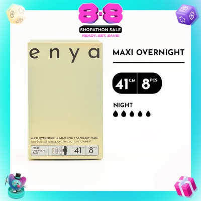 ENYA - Maxi Overnight & Maternity Sanitary Pads 41cm x 8s