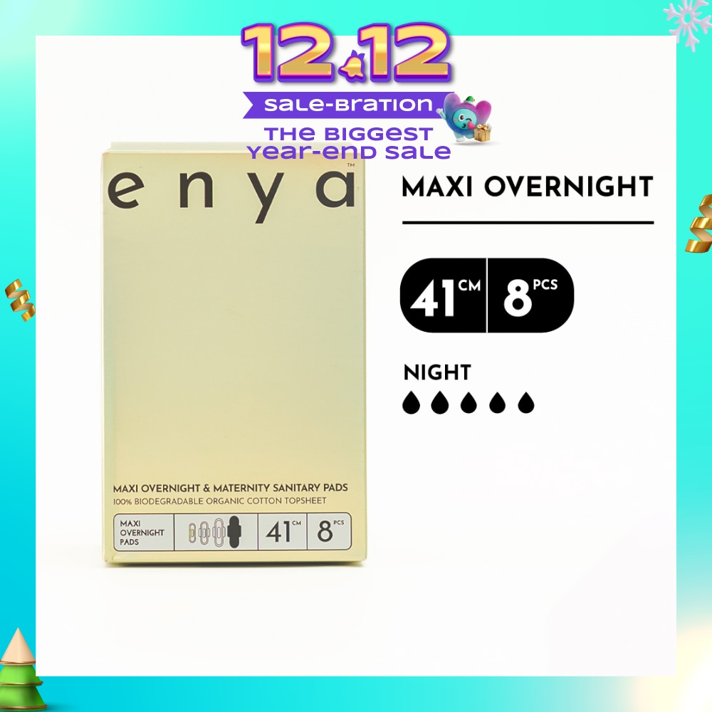 Maxi Overnight & Maternity Sanitary Pads 41cm x 8s