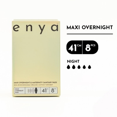ENYA Maxi Overnight & Maternity Sanitary Pads 41cm x 8s