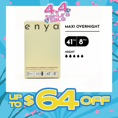 ENYA - Maxi Overnight & Maternity Sanitary Pads 41cm x 8s