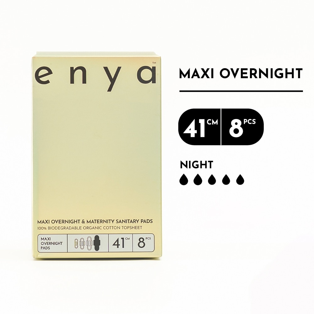 Maxi Overnight & Maternity Sanitary Pads 41cm x 8s