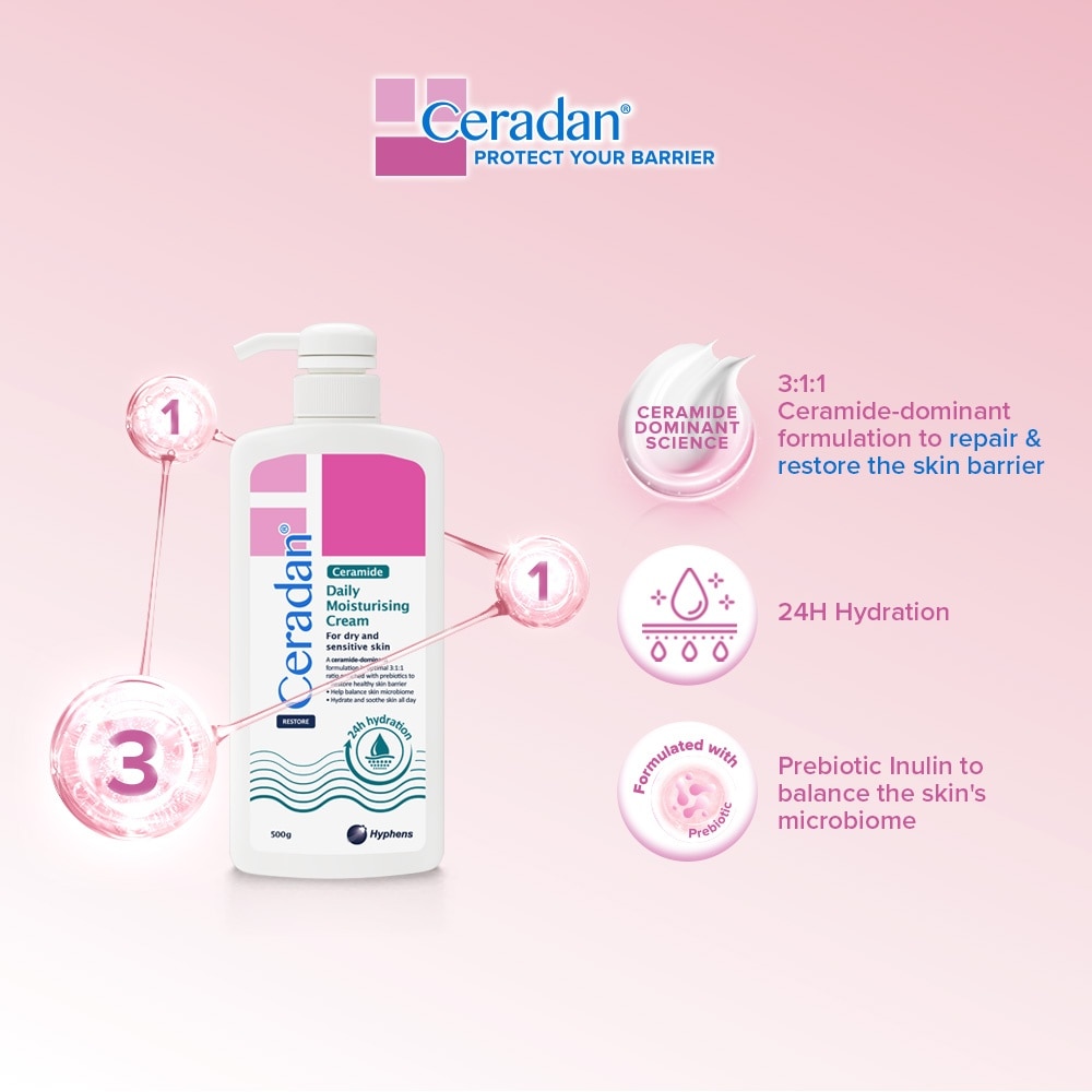 Ceramide Daily Moisturising Cream 500g