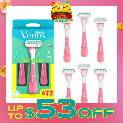 GILLETTE VENUS Sensitive Disposable Razor 6s