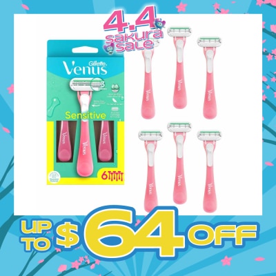 GILLETTE VENUS - Sensitive Disposable Razor 6s