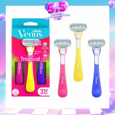 GILLETTE VENUS - Women's Disposable Razor Tropical 3s