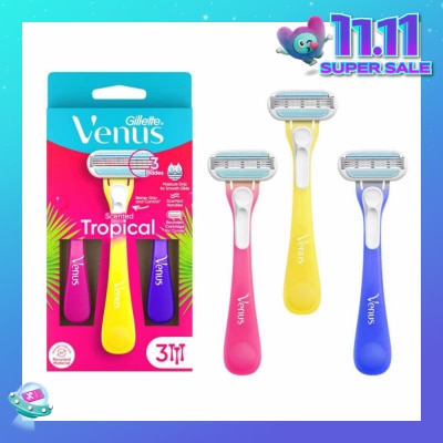 GILLETTE VENUS Women's Disposable Razor Tropical 3s
