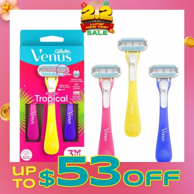 GILLETTE VENUS Women's Disposable Razor Tropical 3s