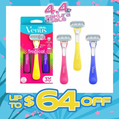 GILLETTE VENUS - Women's Disposable Razor Tropical 3s