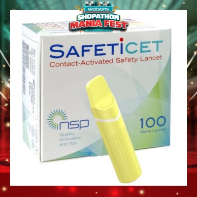SAFETICET -  28G (Capillary Blood Sampling, Yellow) 100s