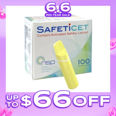 SAFETICET -  28G (Capillary Blood Sampling, Yellow) 100s