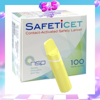 SAFETICET -  28G (Capillary Blood Sampling, Yellow) 100s