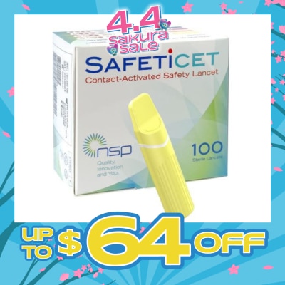 SAFETICET - 28G (Capillary Blood Sampling, Yellow) 100s