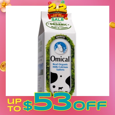 OMICAL Organic Milk Calcium Tablets 60s