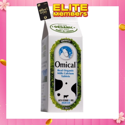 OMICAL Organic Milk Calcium Tablets 60s