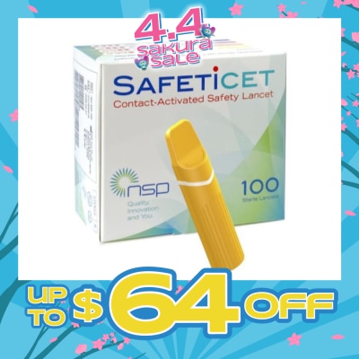 SAFETICET - 23G (Capillary Blood Sampling, Orange) 100s