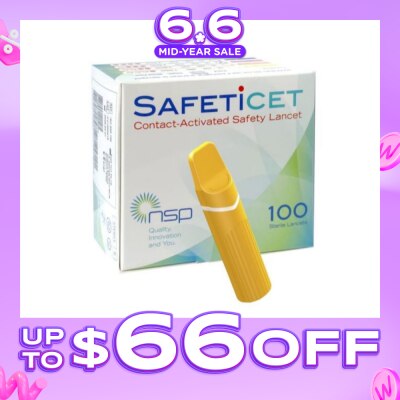 SAFETICET - 23G (Capillary Blood Sampling, Orange) 100s