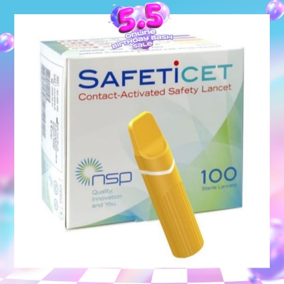SAFETICET - 23G (Capillary Blood Sampling, Orange) 100s