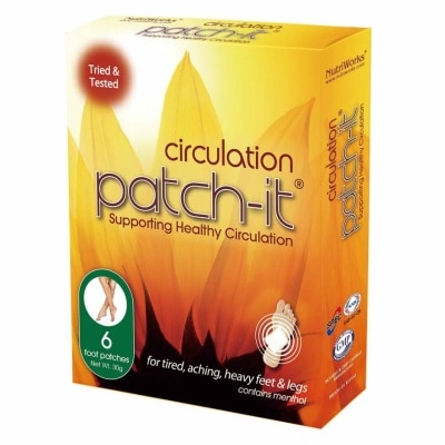 PATCH-IT Circulation Foot Patch (For Tired + Aching +Heavy Feet & Legs) 30g x 6s