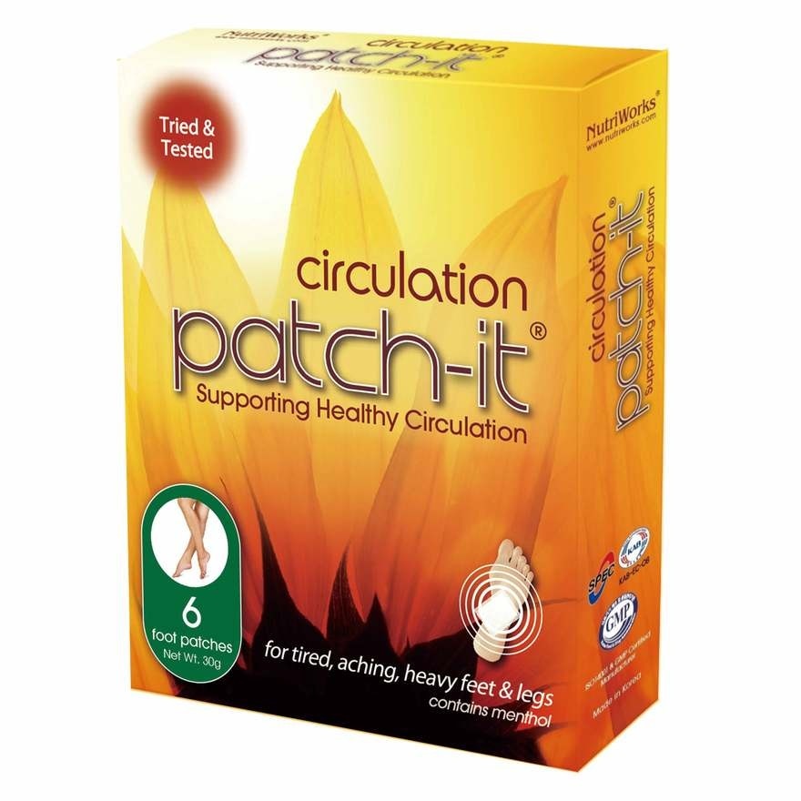 Circulation Foot Patch (For Tired + Aching +Heavy Feet & Legs) 30g x 6s