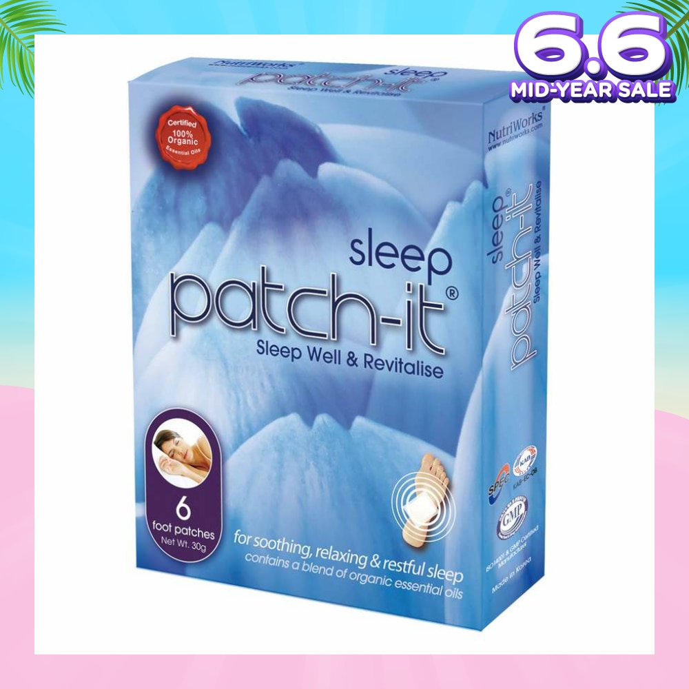 Sleep Foot Patch (For Soothing + Relaxing + Restful Sleep) 30g x 6s