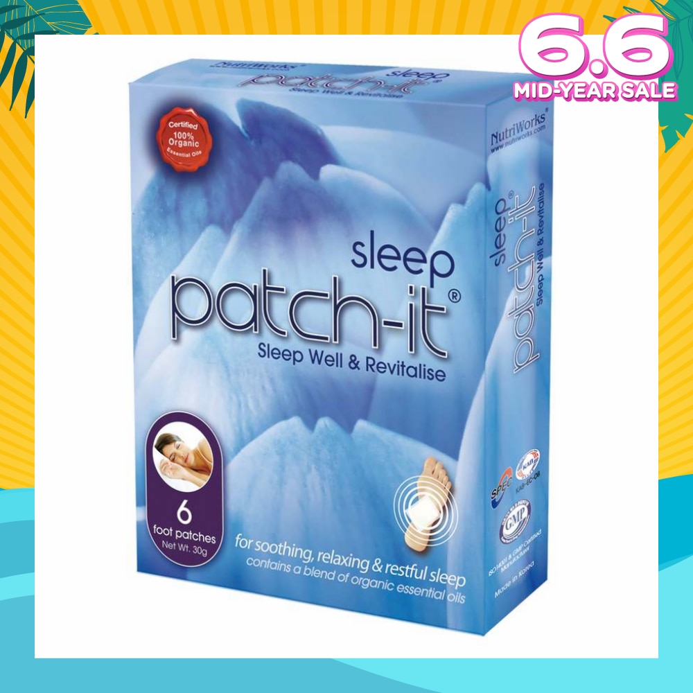 Sleep Foot Patch (For Soothing + Relaxing + Restful Sleep) 30g x 6s