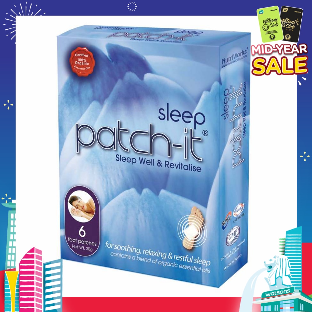 Sleep Foot Patch (For Soothing + Relaxing + Restful Sleep) 30g x 6s
